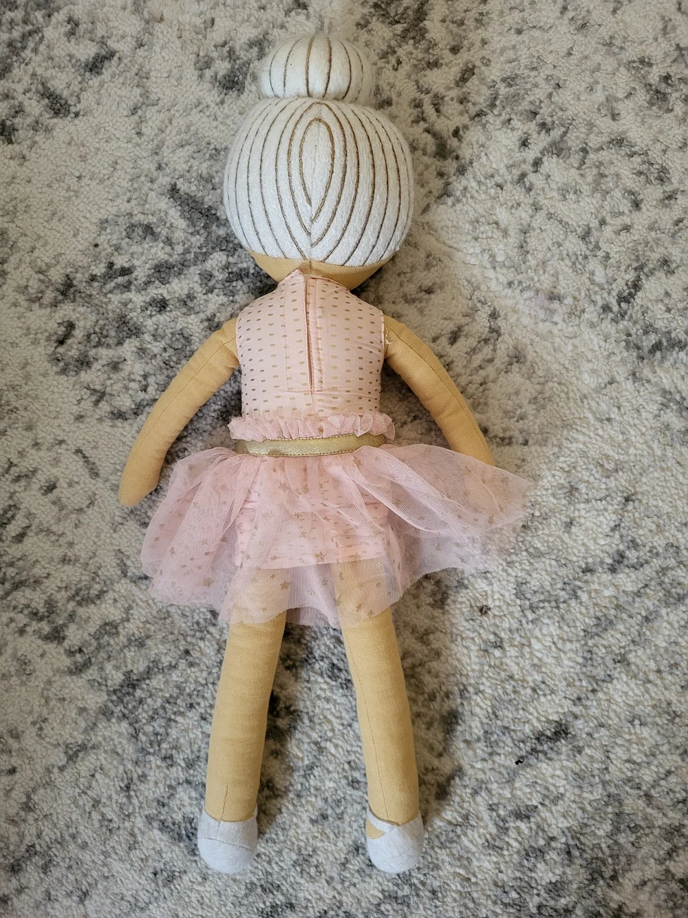 Pink Ballerina Plush Doll - Soft Fabric Dance Toy